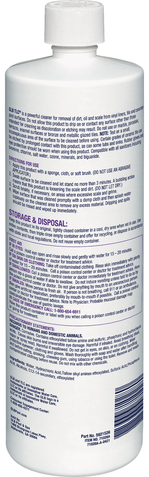 GLB® TLC SURFACE CLEANER - QUART **2-PACK (GLB - 71028A)