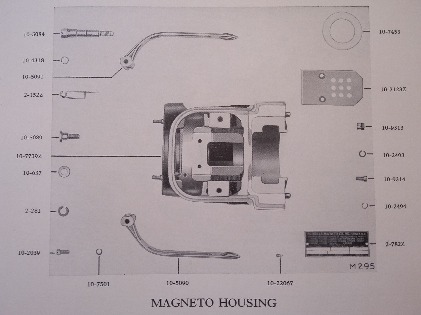 Bendix Scintilla SF7RN-1 Parts Booklet