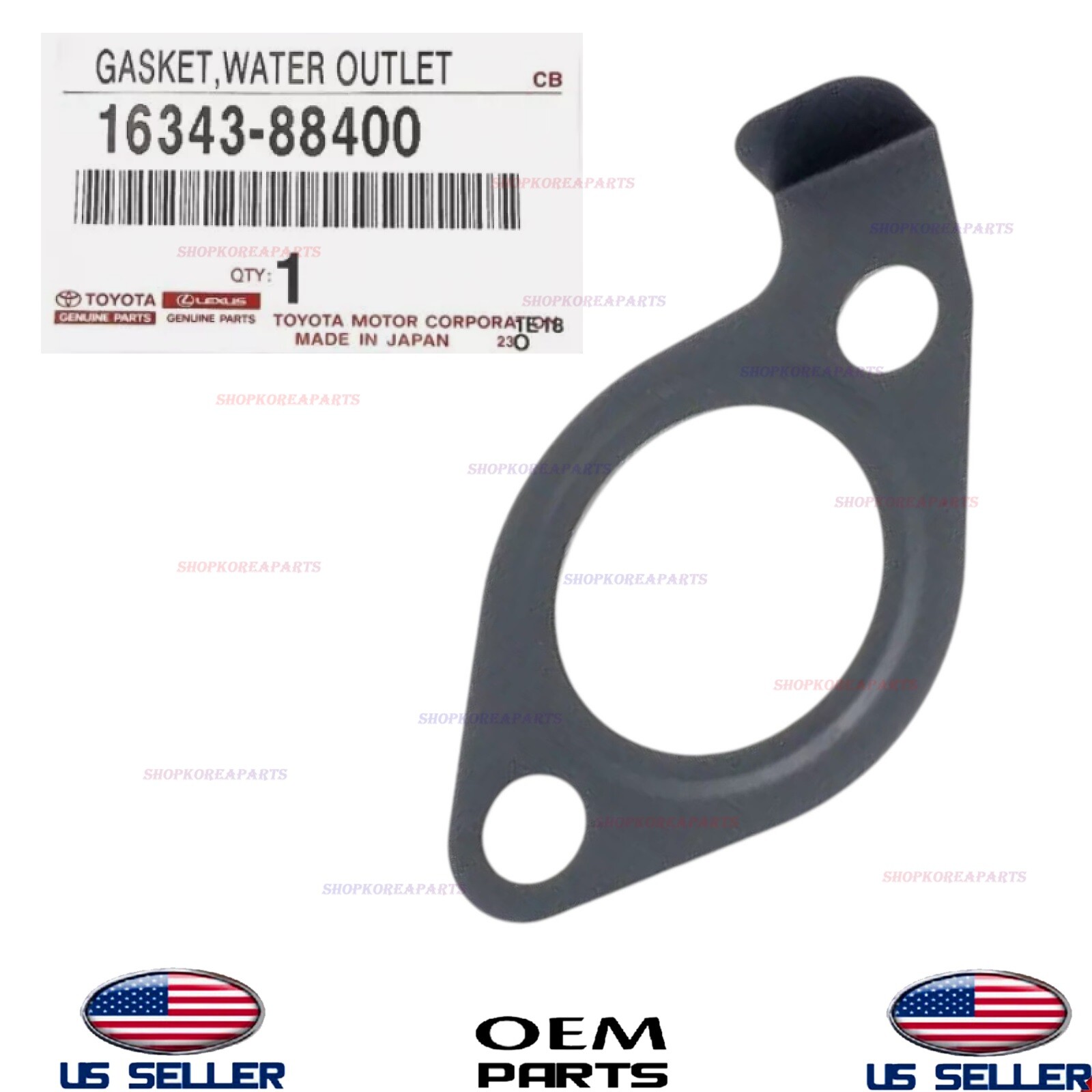 Genuine OEM Water Outlet Gasket 1990-2004 Toyota Supra Soarer Chaser 1JZ-GTE