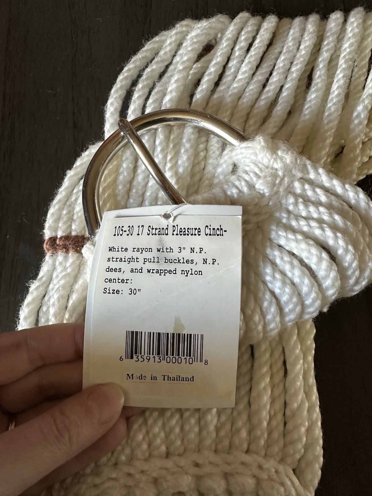 Mustang 17 Strand Pleasure Cinch 30" Rayon Nylon Horse Cinch