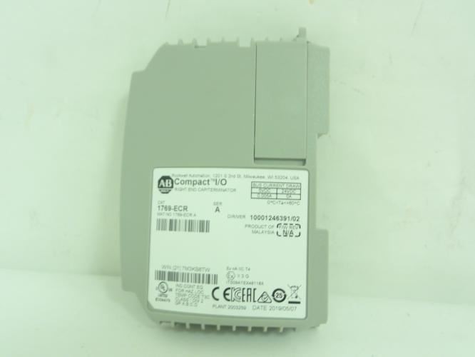 193206 New-No Box; Allen-Bradley 1769-ECR End Cap/Terminator; 5-24VDC; 0.005A