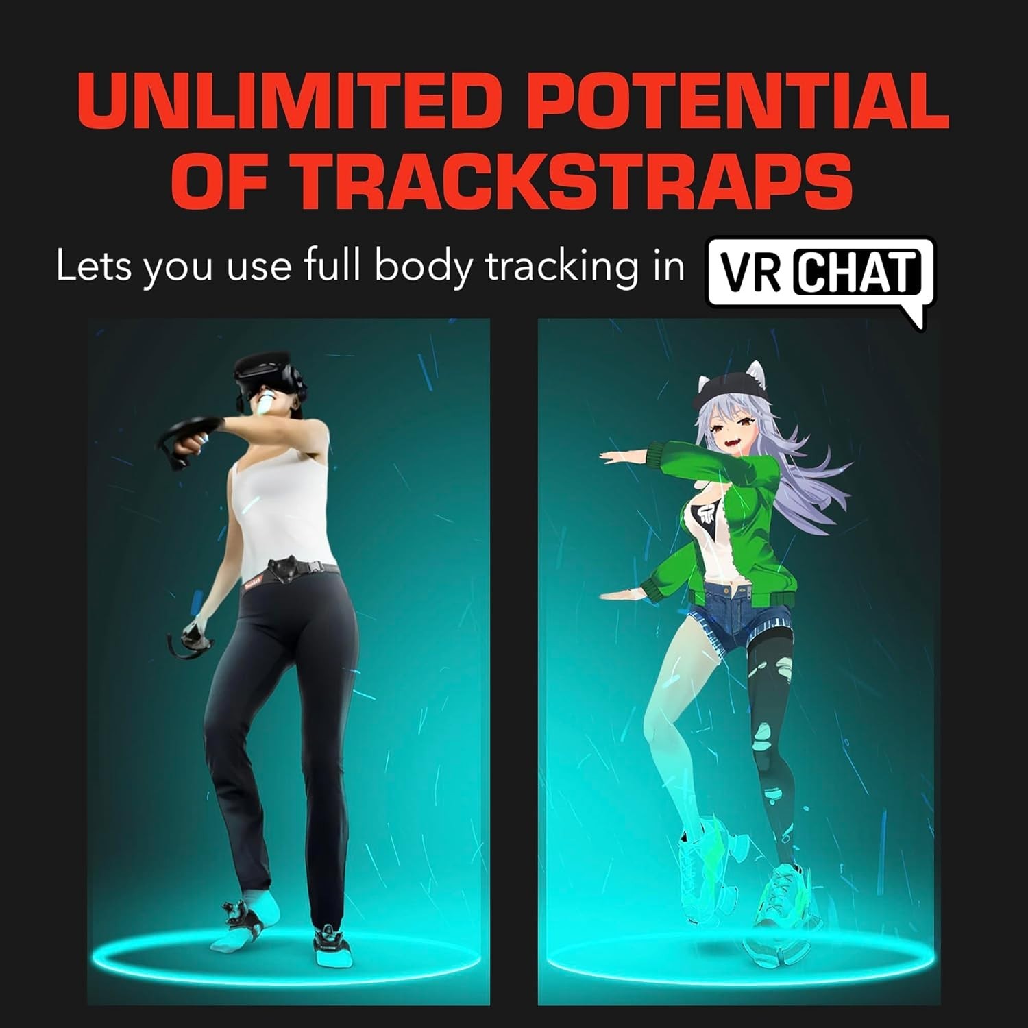 Trackstraps for Vive Tracker, VR Full Body Tracking Straps for HTC Vive Tracker