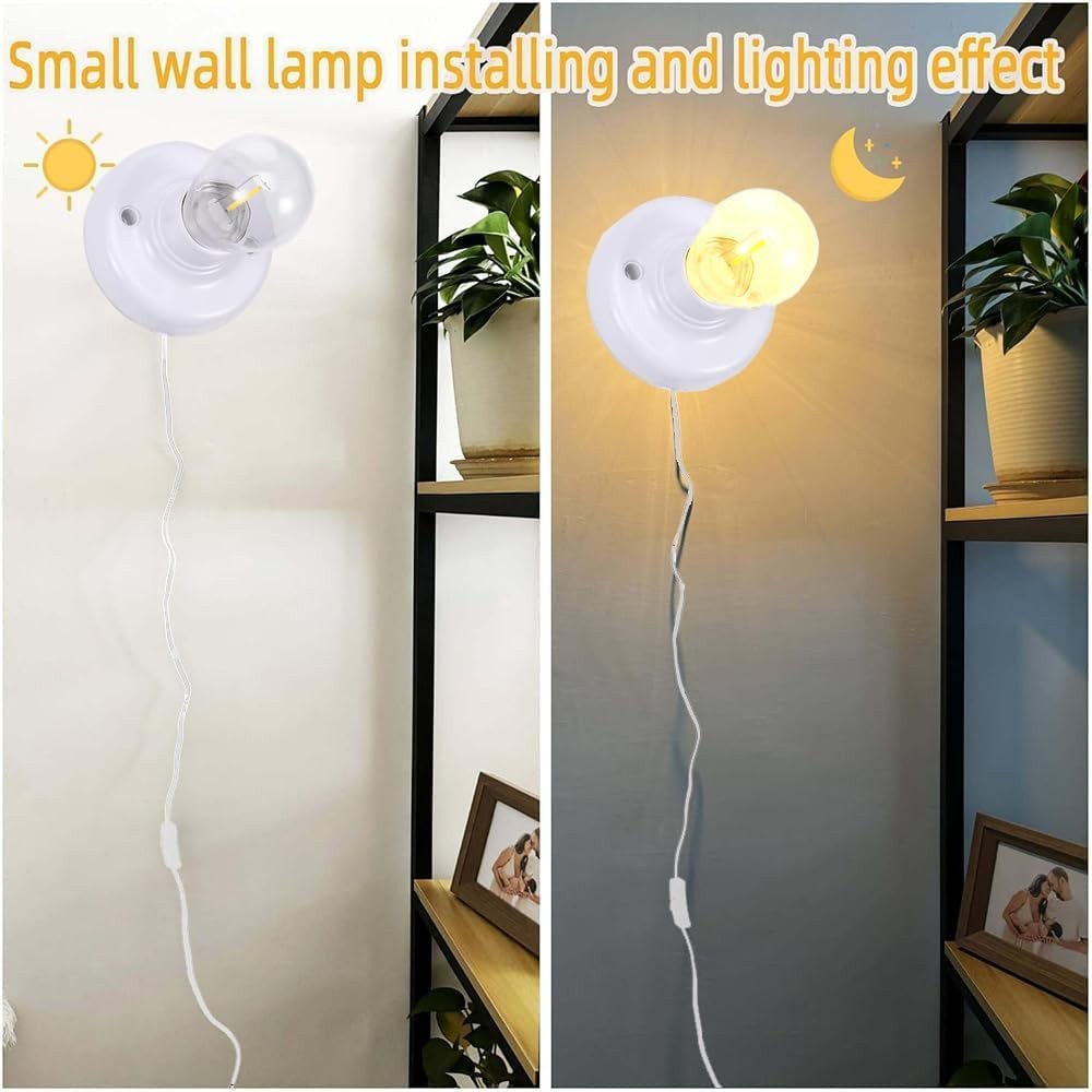 ï»¿ Light Bulb Socket with Cord,E26/ E27 Lamp Base Desktop 20ft Light Socket wi