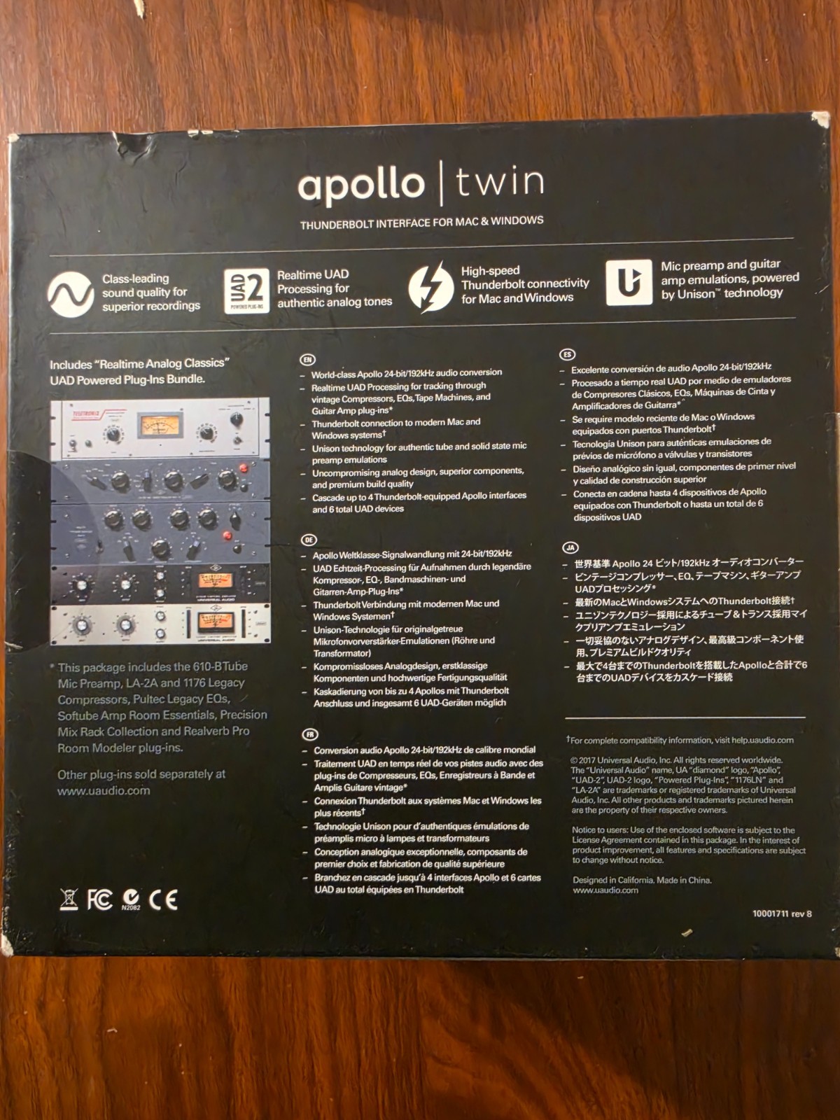 Universal Audio Apollo Twin Thunderbolt Audio Interface