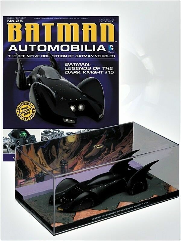 Eaglemoss Batman Automobilia No. 25  Batman: LOTDK #15  Batmobile & Magazine