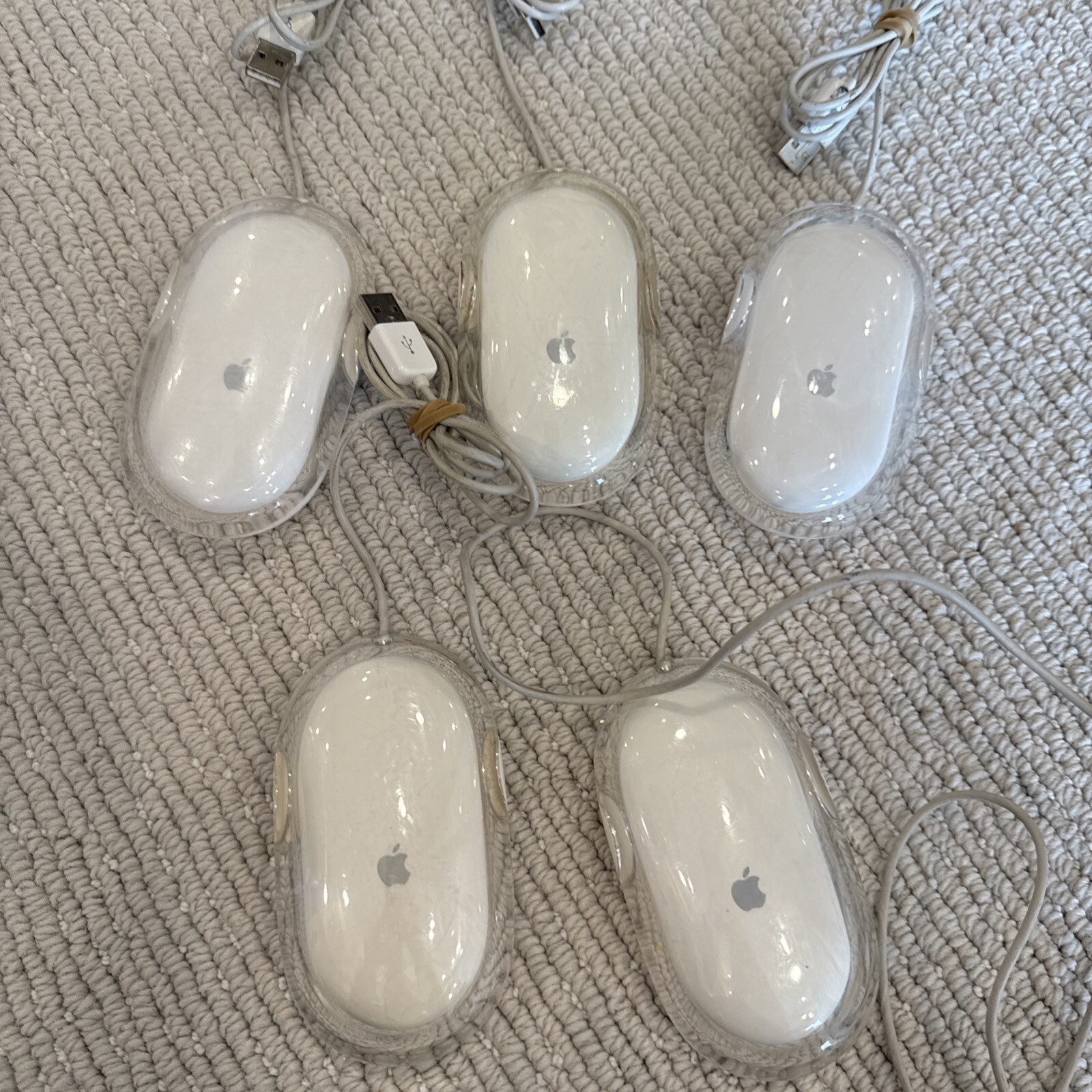 Apple Mouse M5769 USB Optical Mac White/Clear wired