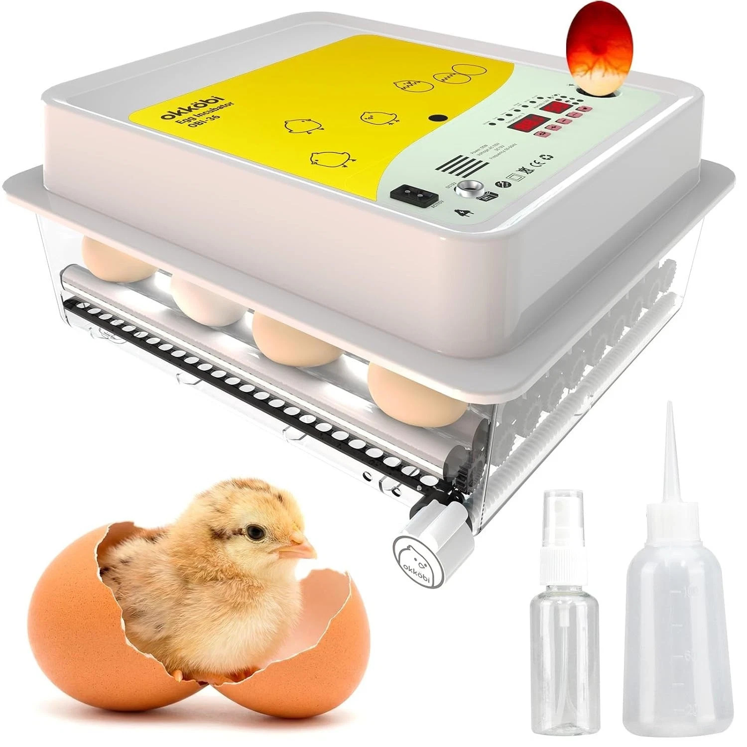 Incubadora De Huevos Automatica Para Huevos De Pato Gallina Codorniz 36 Huevos