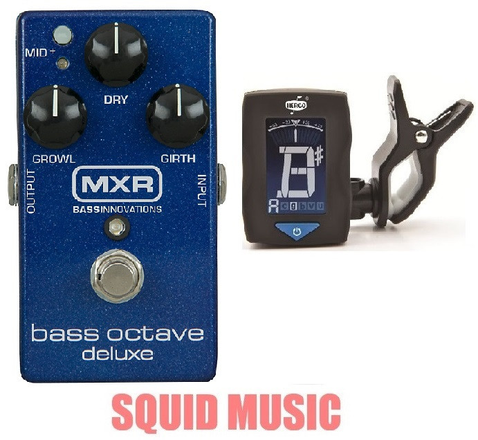 MXR Dunlop M288 Bass Octave Deluxe Effects Pedal Blue Sparkle M-288 (FREE TUNER)