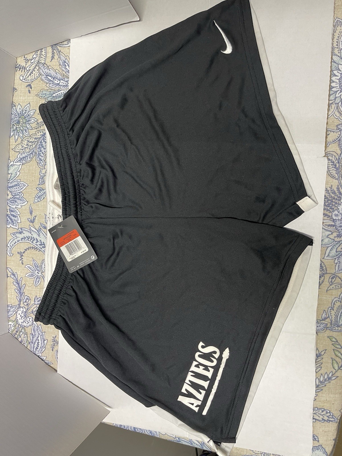 Nike SDSU AZTECS Dri-Fit Athletic Shorts Women's Black/White Large New