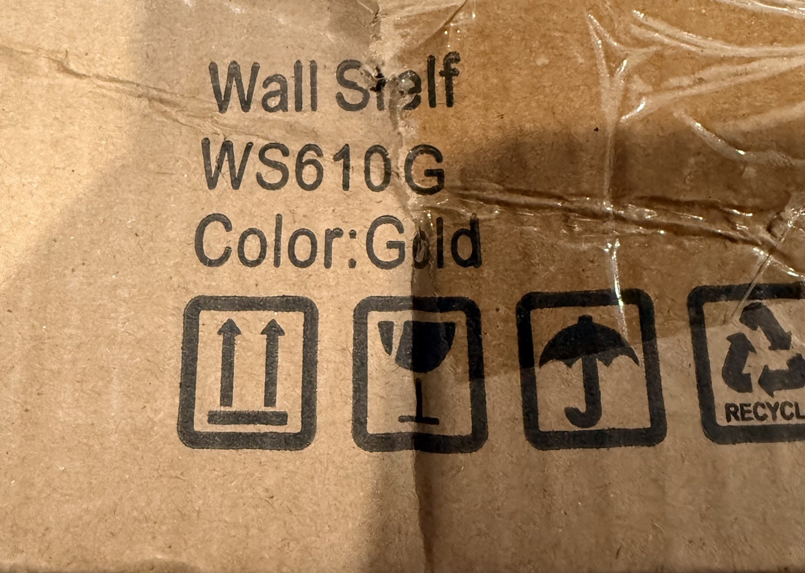 Wall Shelf 3 Tiers (610-Gold)