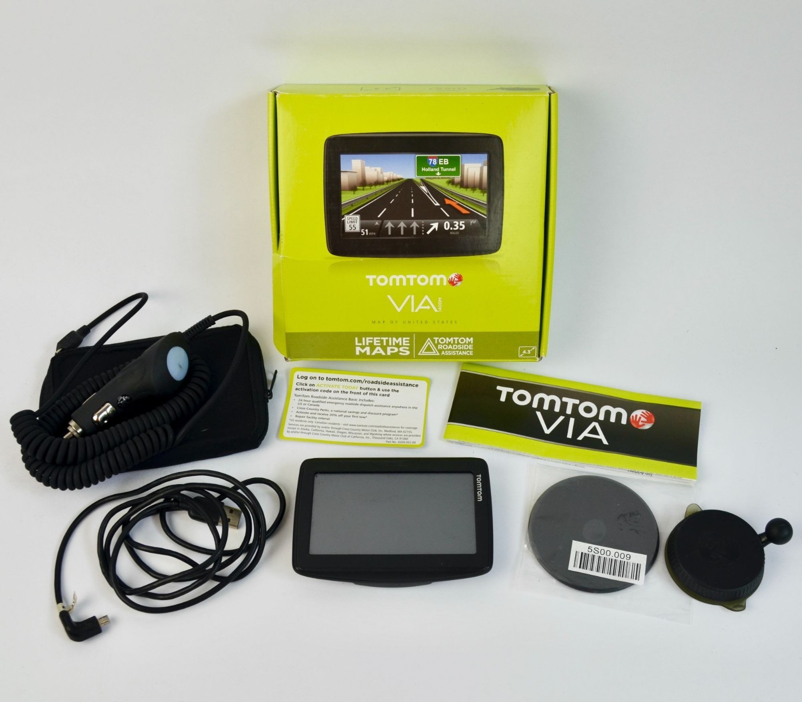 Tom Tom 4EN42 GPS VIA In Original Box TESTED WORKING