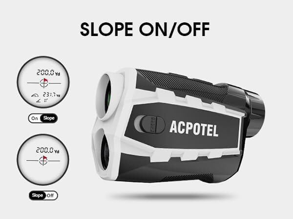 Golf Rangefinder with Slope 6X Magnification Flag Pole Locking Vibration