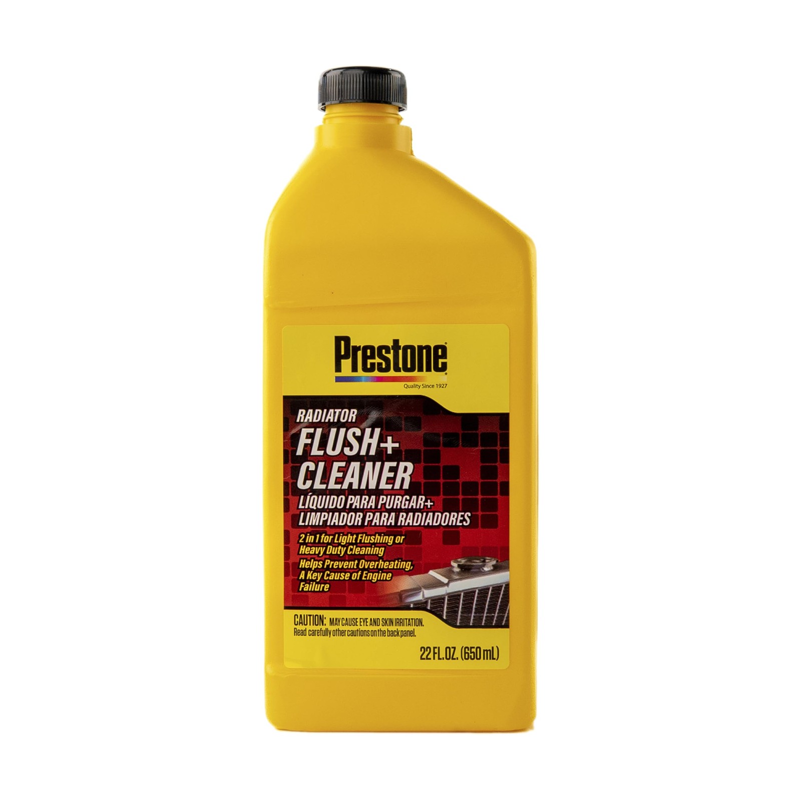 Prestone AS105 Total Cooling System Cleaner for 132 Fl Oz (Pack of 1), yellow