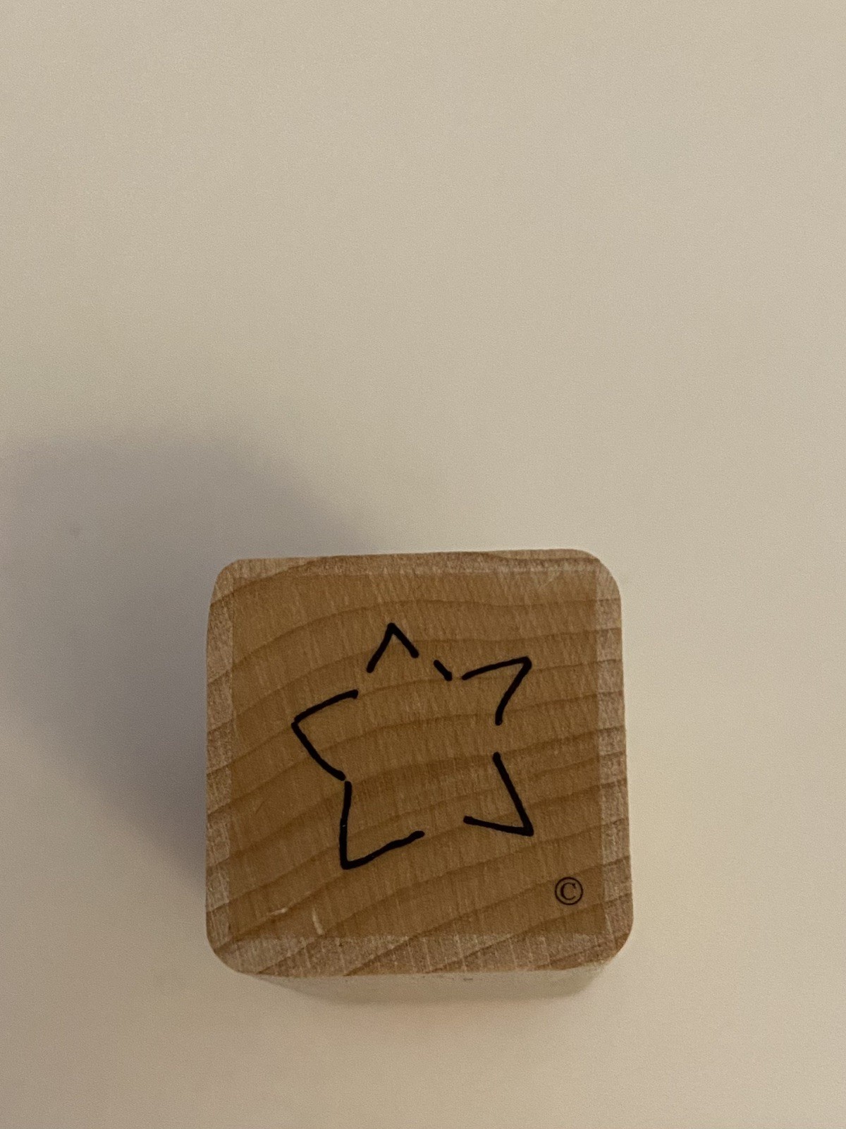 New CTMH Star Wood Mounted Rubber Stamp RS73