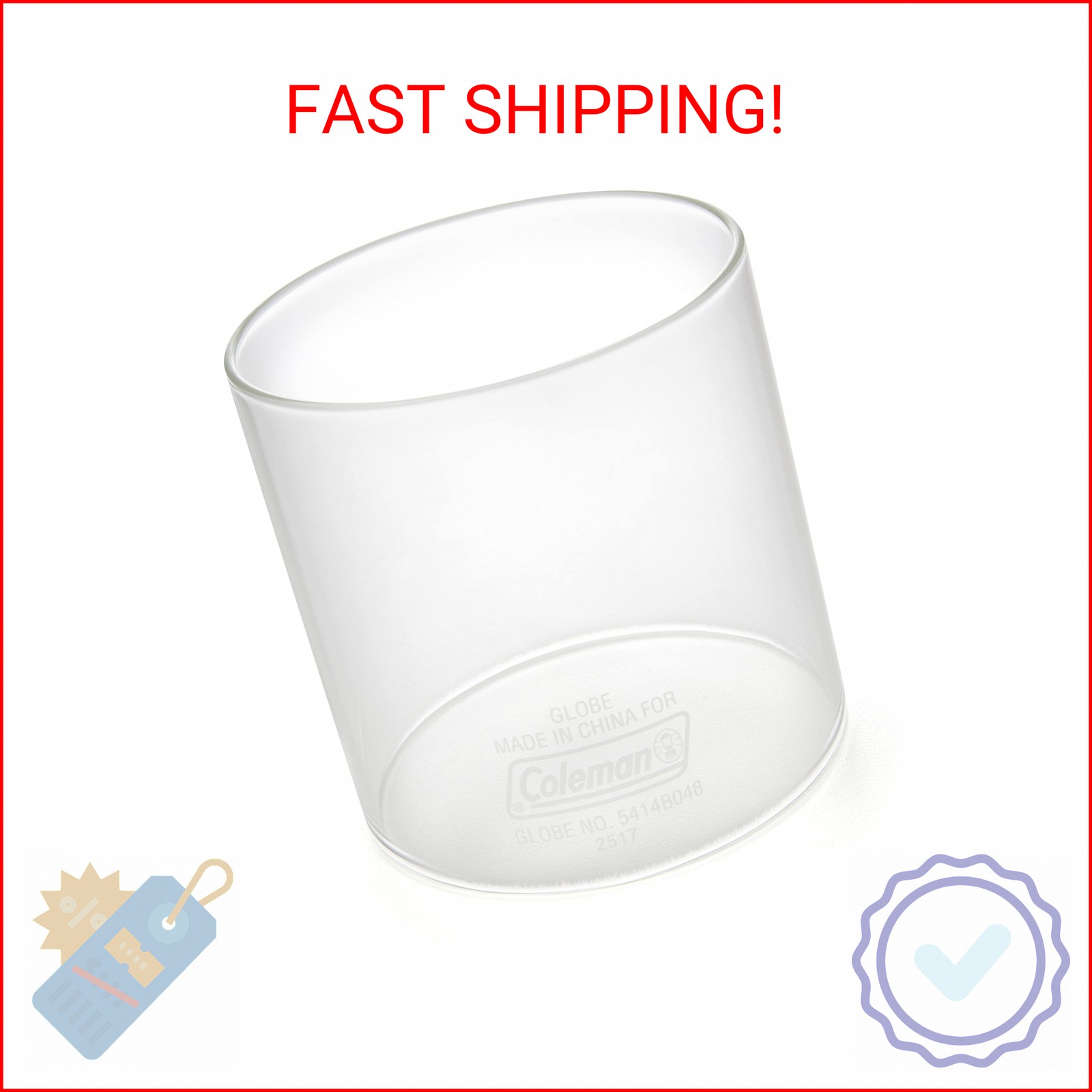 Coleman Small Glass Replacement Globe for Fueled Lanterns, Glass Globe for Small