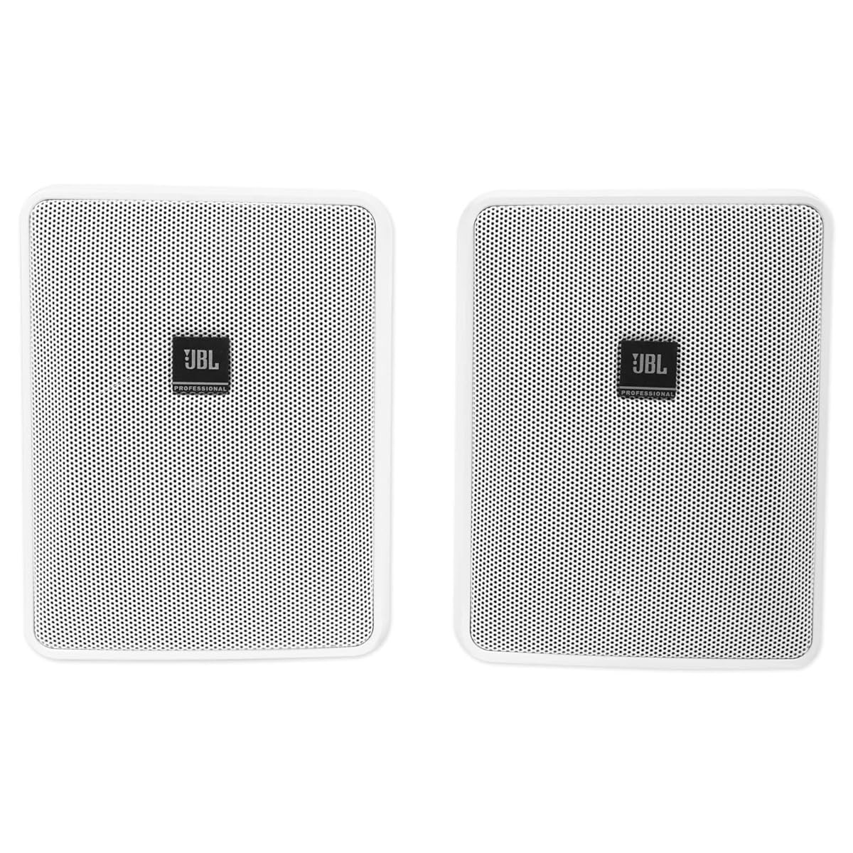 JBL Control 25-1-WH Indoor Outdoor Background Foreground Speakers Pair White NEW