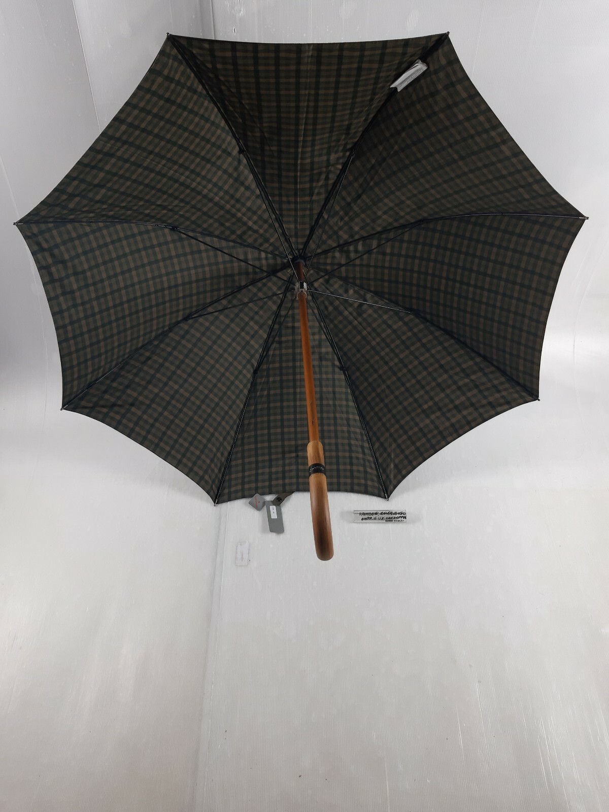 Men's Long Umbrella - Automatic - Brown - 8 Studs - 2022-3 - Rainbow
