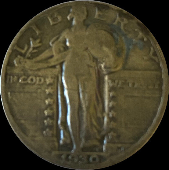 1930 Standing Liberty Quarter Fine Grade 90% Silver