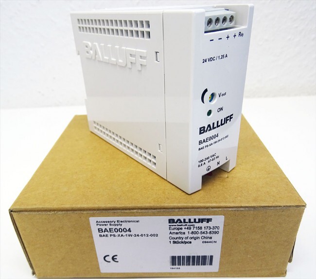 Balluff BAE0004 BAE PS-XA-1W-24-012-002 Power Supply 24VDC 1.25A -Unused/Original Box-
