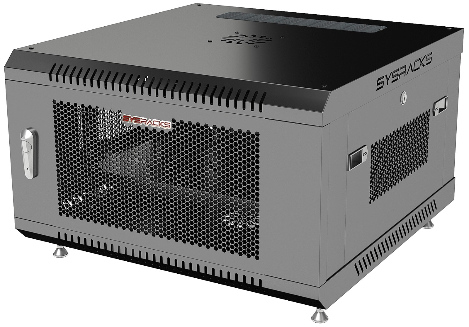 Sysracks 6U Wall Mount Server Rack Cabinet 24" Deep 19" Network Enclosure