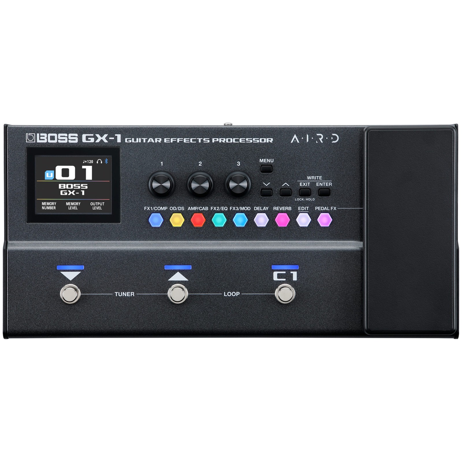 BOSS GX-1 Guitar Amp Modeler & Multi-Effects Processor Pedal, Bluetooth & USB-C