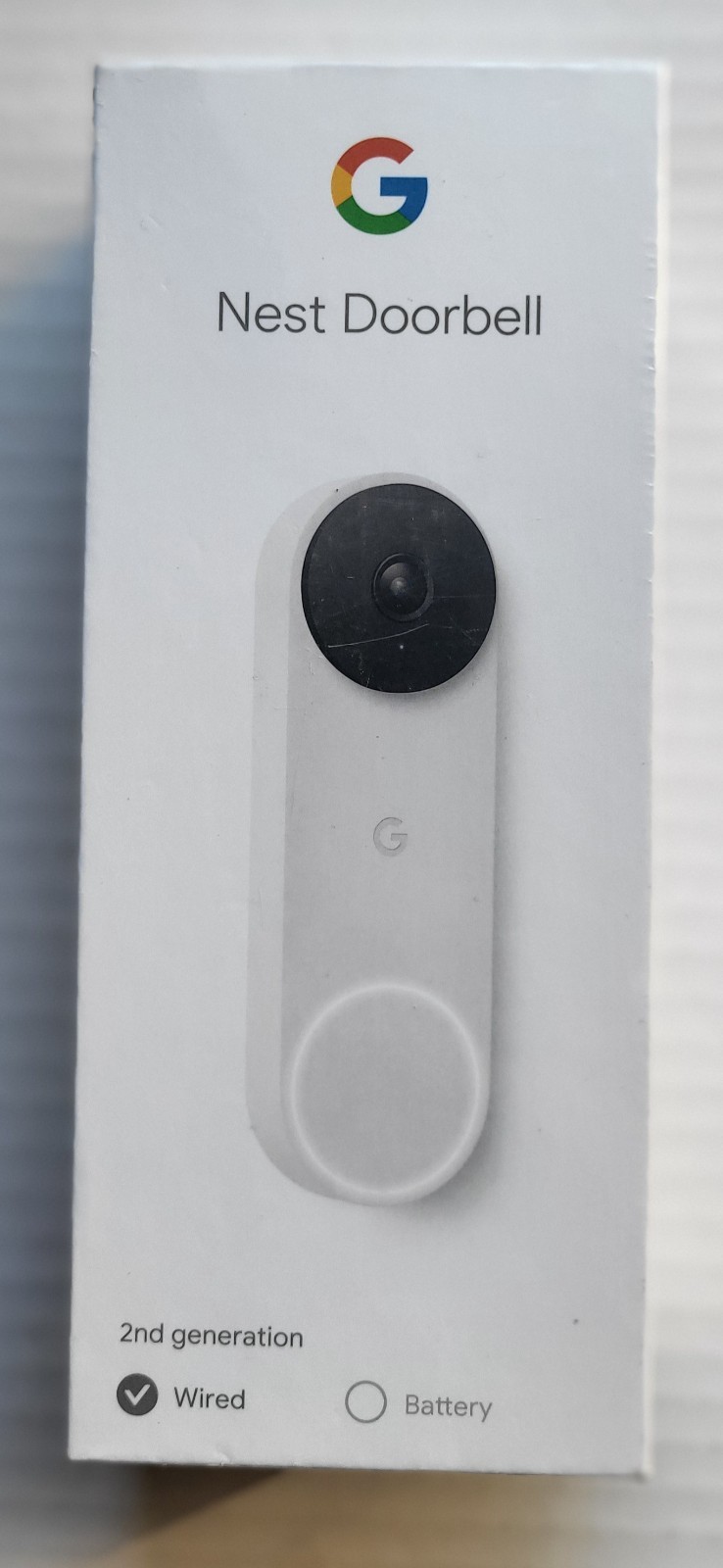 GOOGLE NEST DOORBELL WIRED 2ND GENERATION VIDEO DOORBELL SECURITY CAMERA NEW