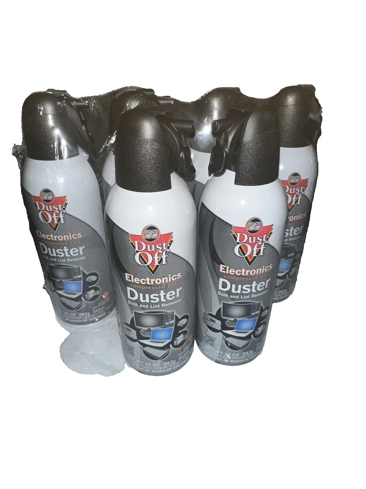 Dust-Off Disposable Compressed Gas Duster, 10 oz Cans, 6 Pack