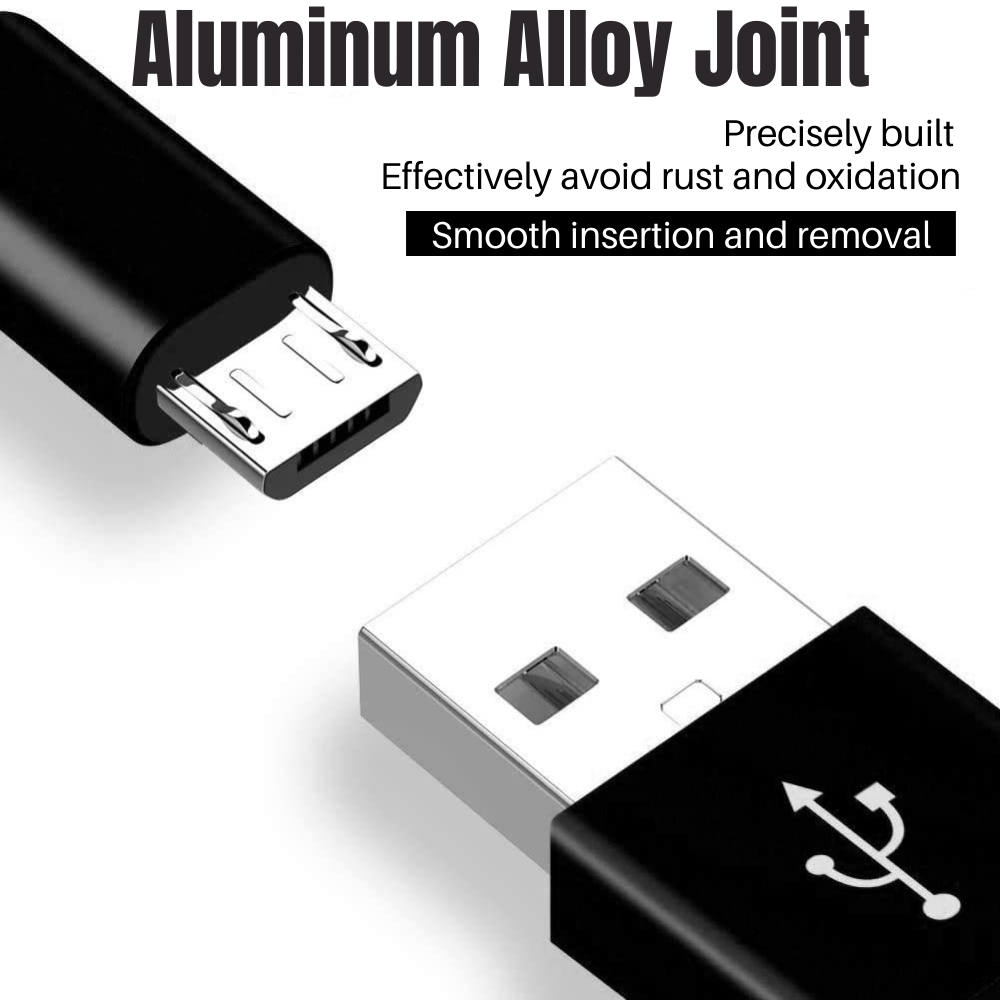 For Android Samsung Micro USB Fast Charger Adapter Cable Data Sync Cord 3 Pack