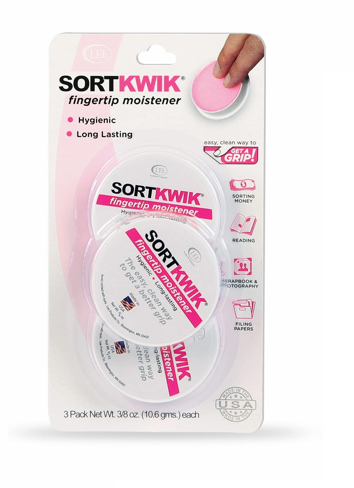 LEE Fingertip Moistener – Improves Speed and Accuracy for Sorting, Filing, an...
