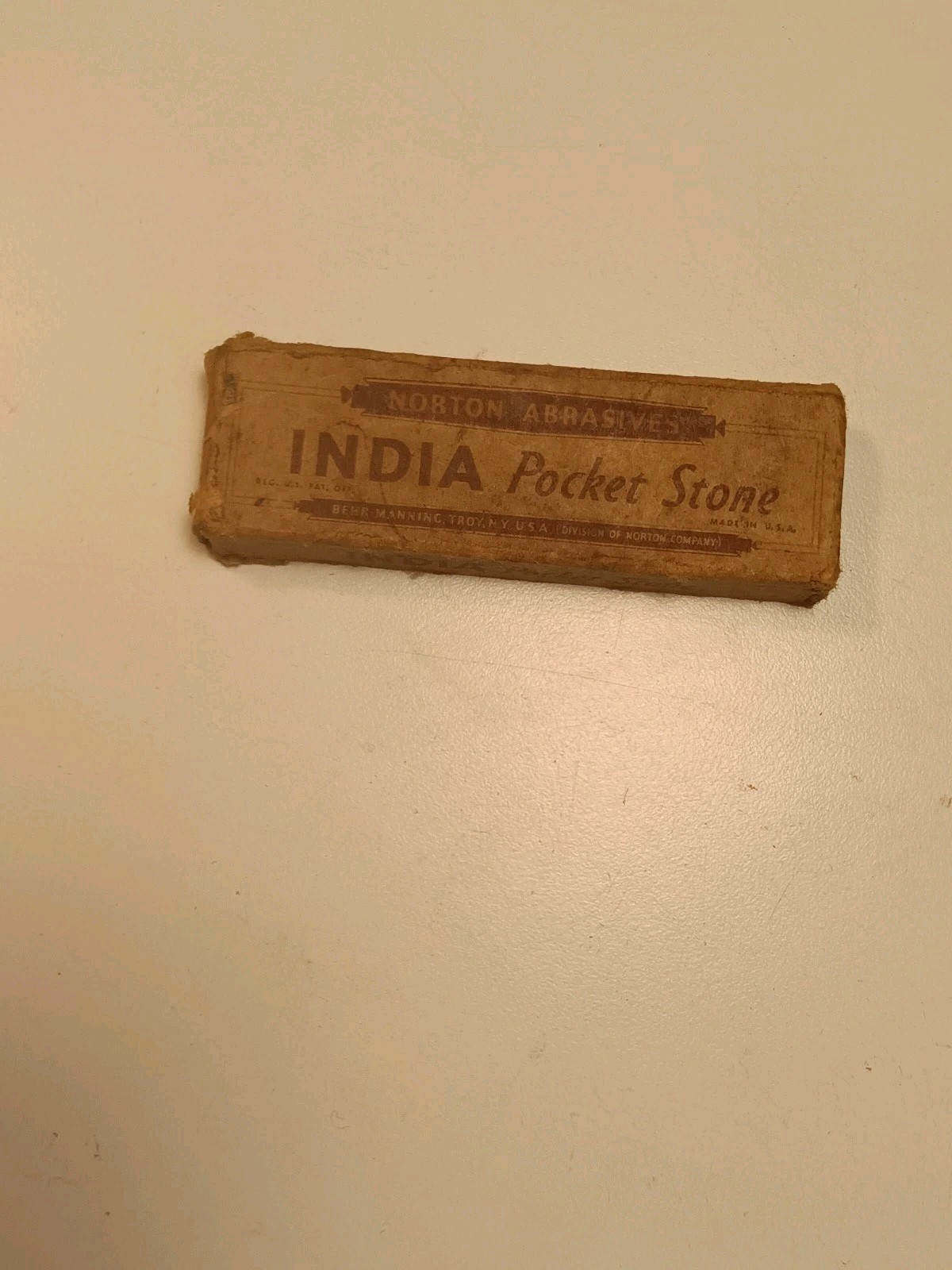Vintage Norton India Pocket stone