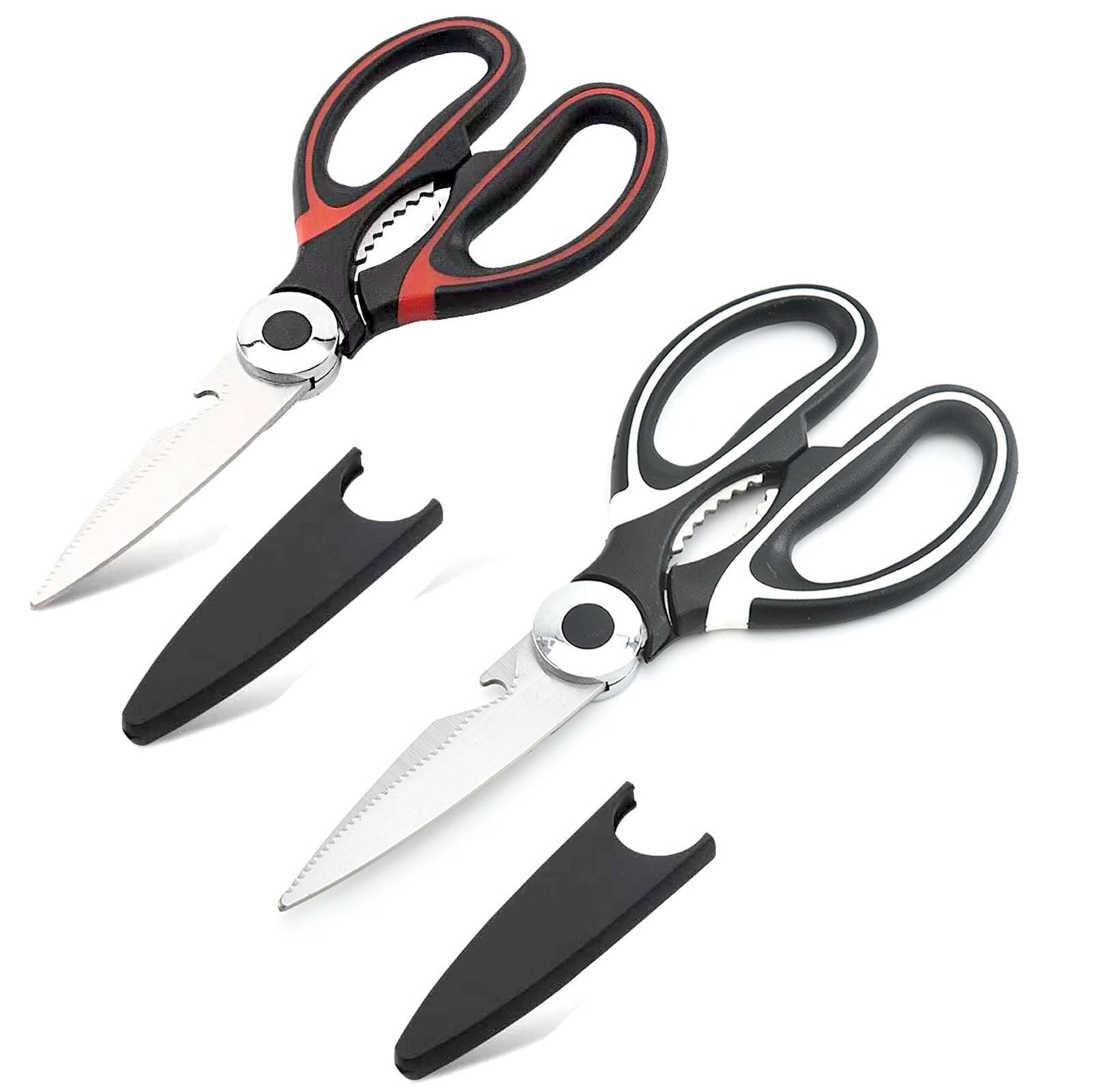 Heavy Duty Kitchen Scissors, 2 Pcs Stainless Steel Multipurpose Sharp Utility...