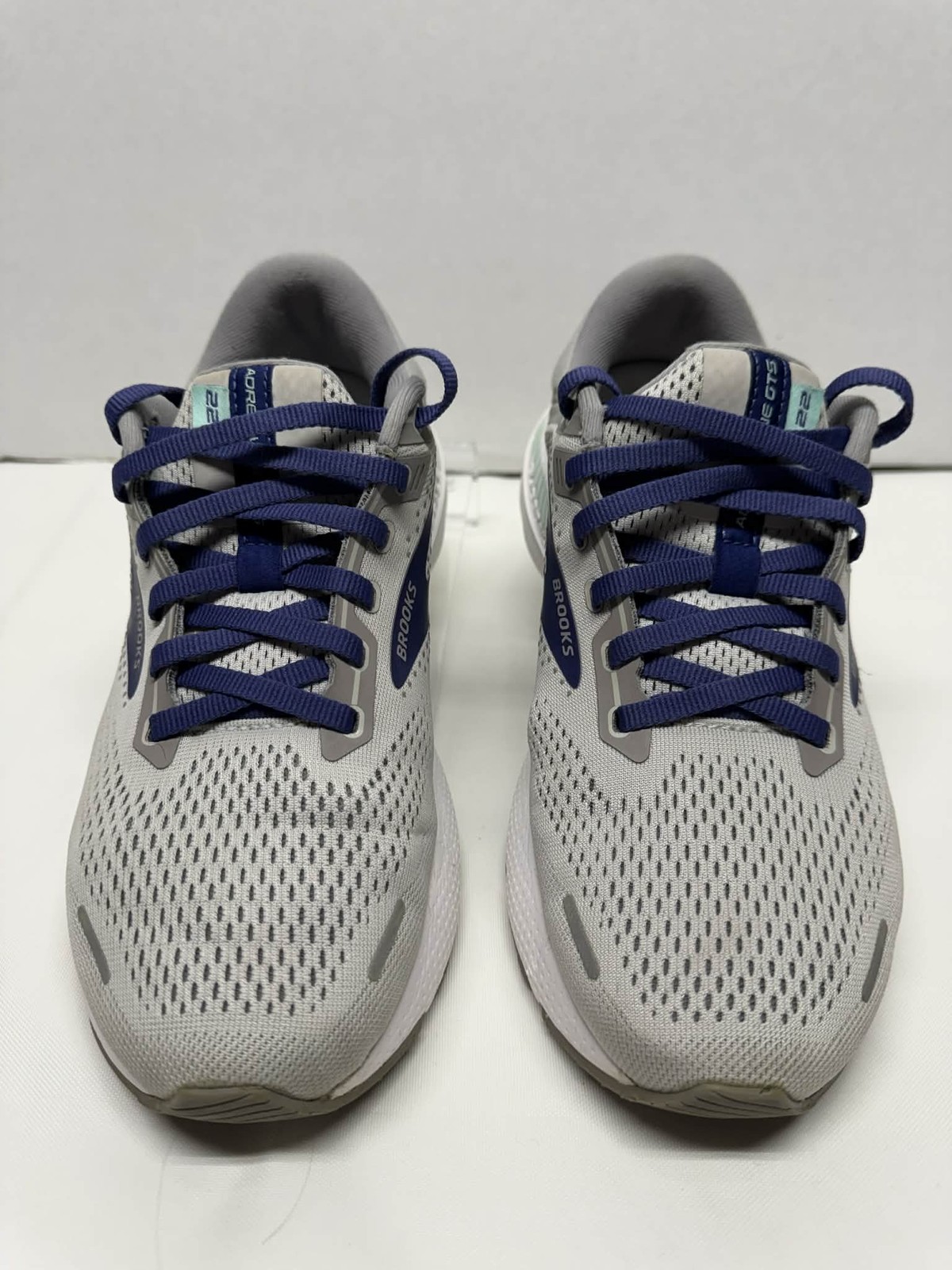 Brooks Adrenaline GTS 22 Running Shoes Size 8.5 Wide Grey Blue