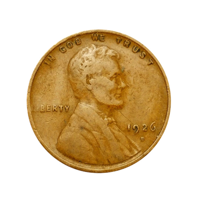 1926 Lincoln Wheat Penny Cent - G/VG Good or Better Very Nice