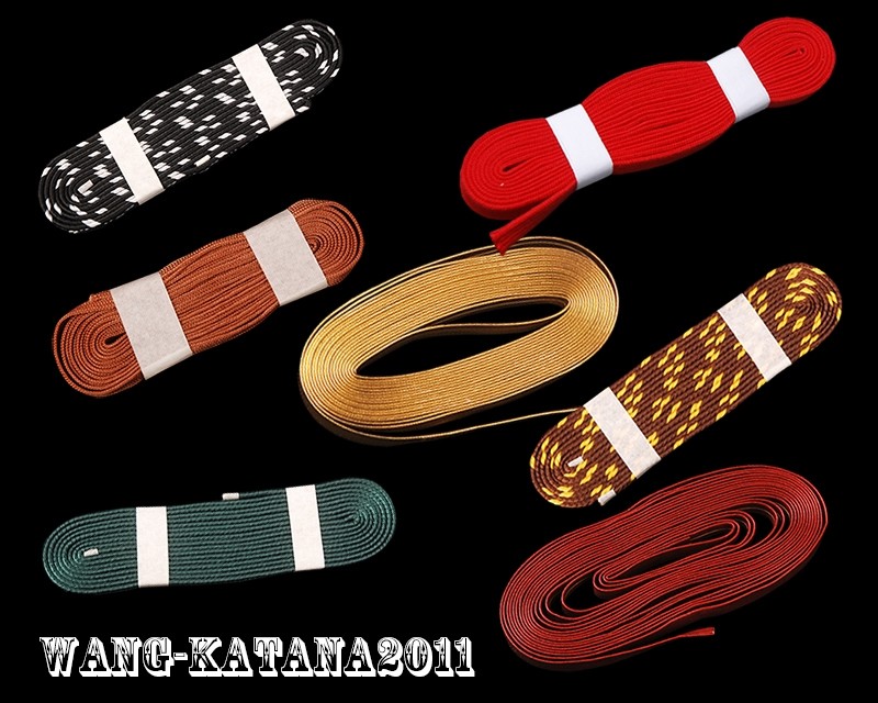 Cotton Silk Leather Sageo Ito for Japanese Samurai Katana Wakizashi Tanto Sword