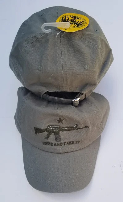 Trump 2024 Olive Texas BORDER PATROL Come and Take it M4 AR15 Gun Hat Cap