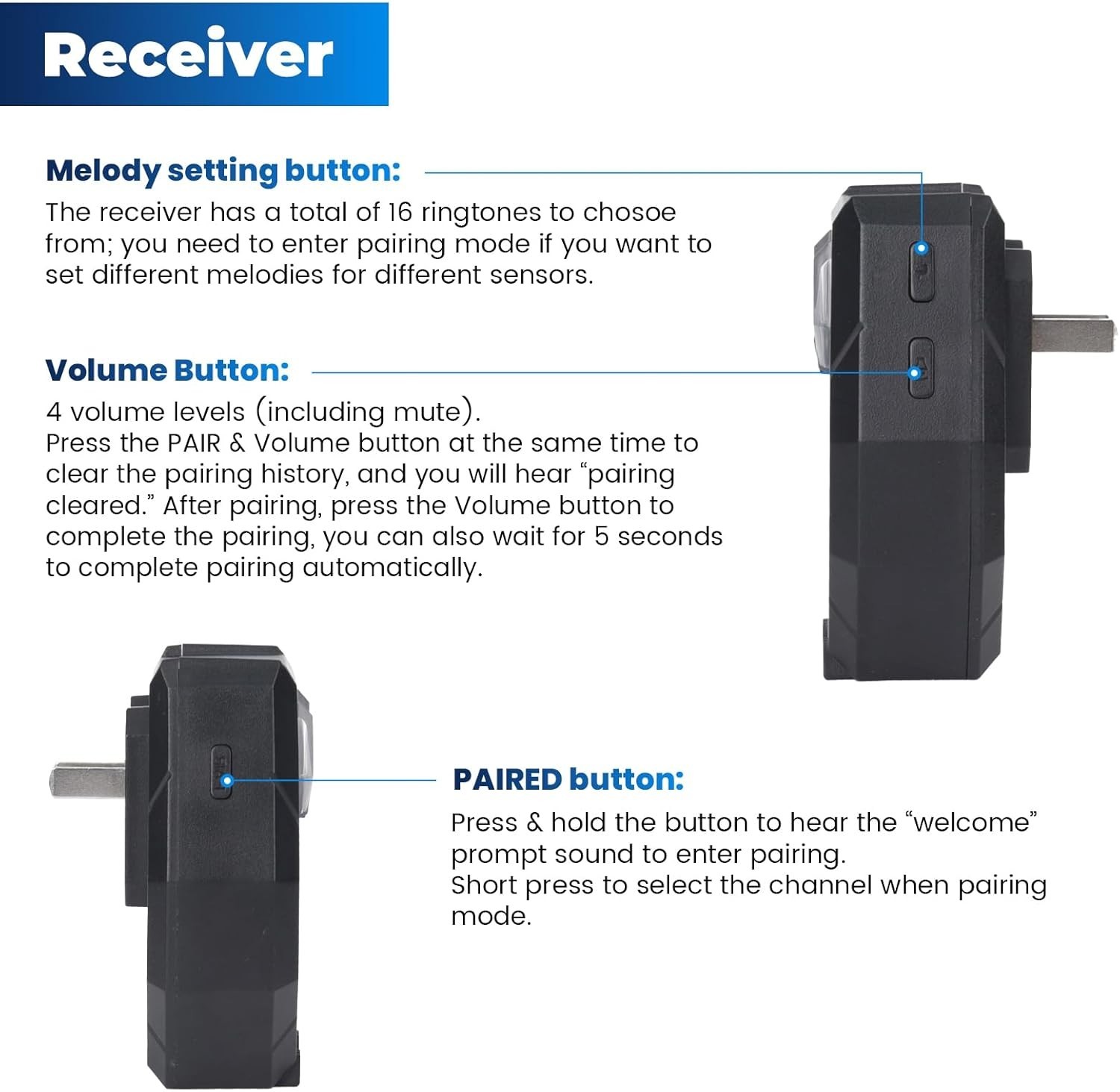 Upgraded Solar Driveway Alert System - Wireless, Indoor/Outdoor Motion Detector