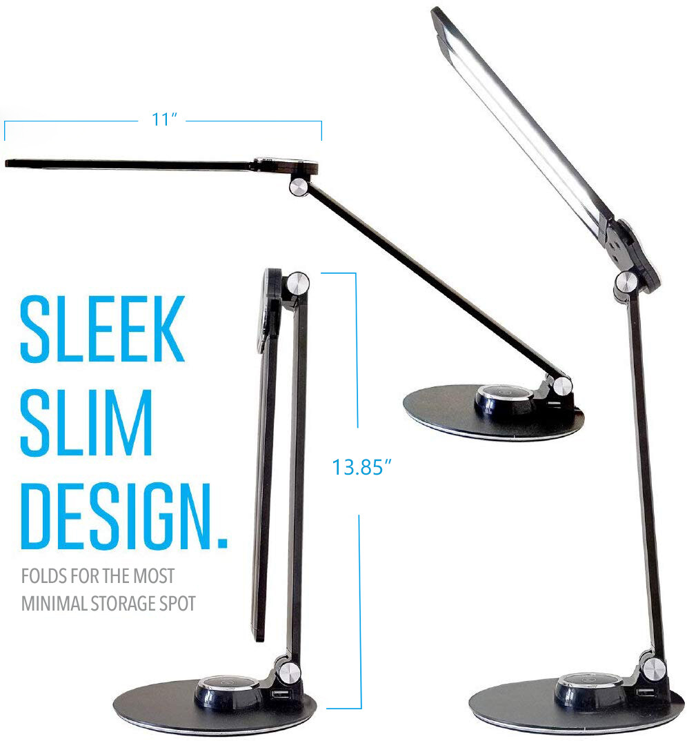 NULED Piano Desk Lamp Dimmable LED (Bright Cold White, Warm White or Dim White)
