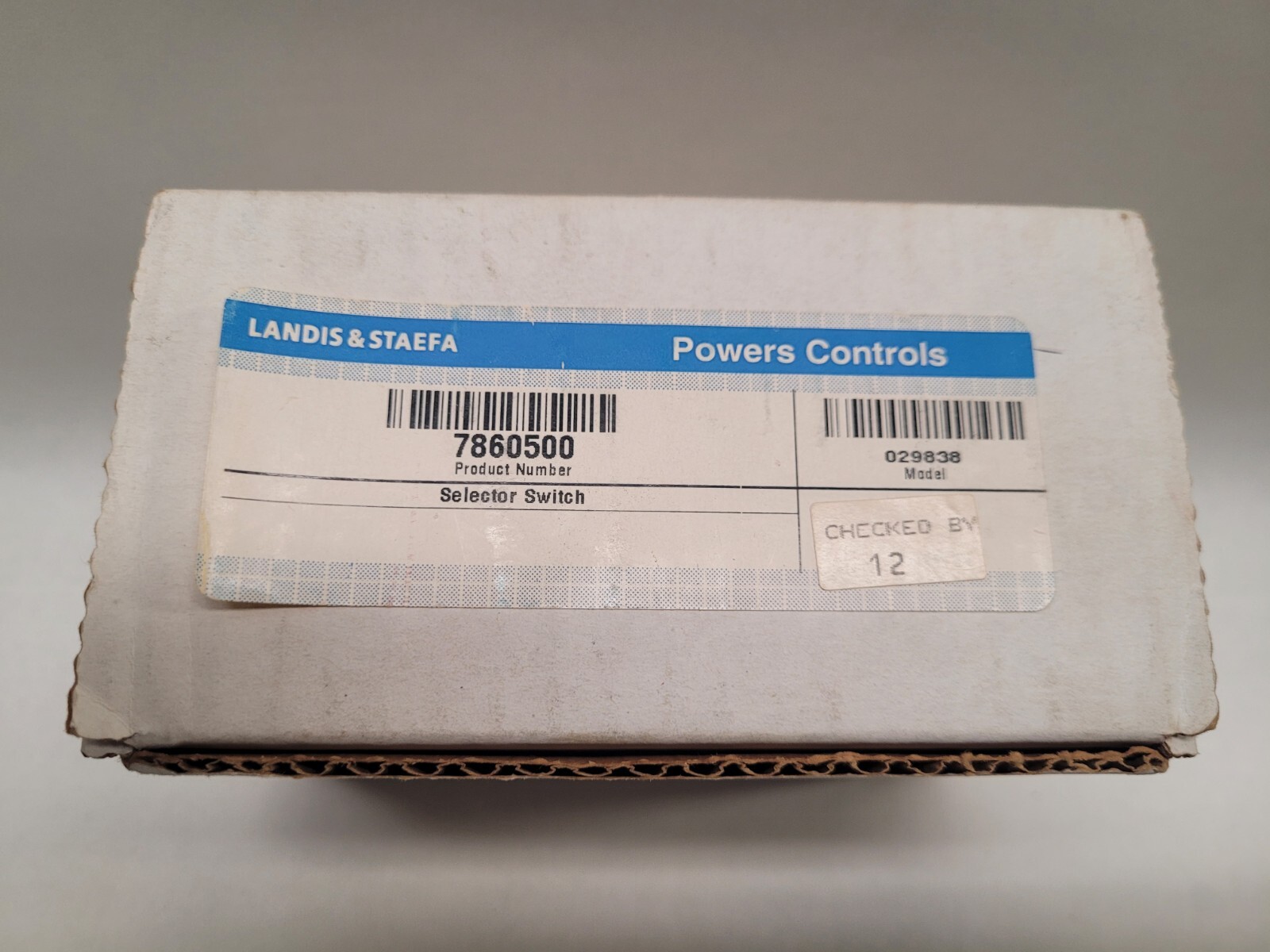 Landis Power Controls Selector Switch 786-0500