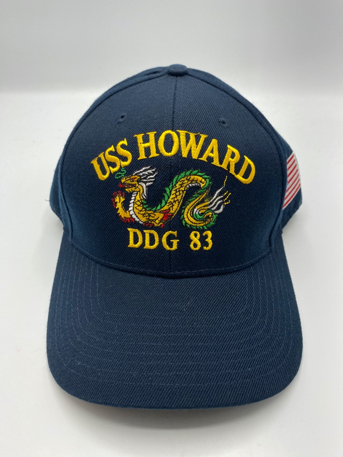 The Corps USS Howard DDG 83 Logo Blue Baseball Cap Hat One Size