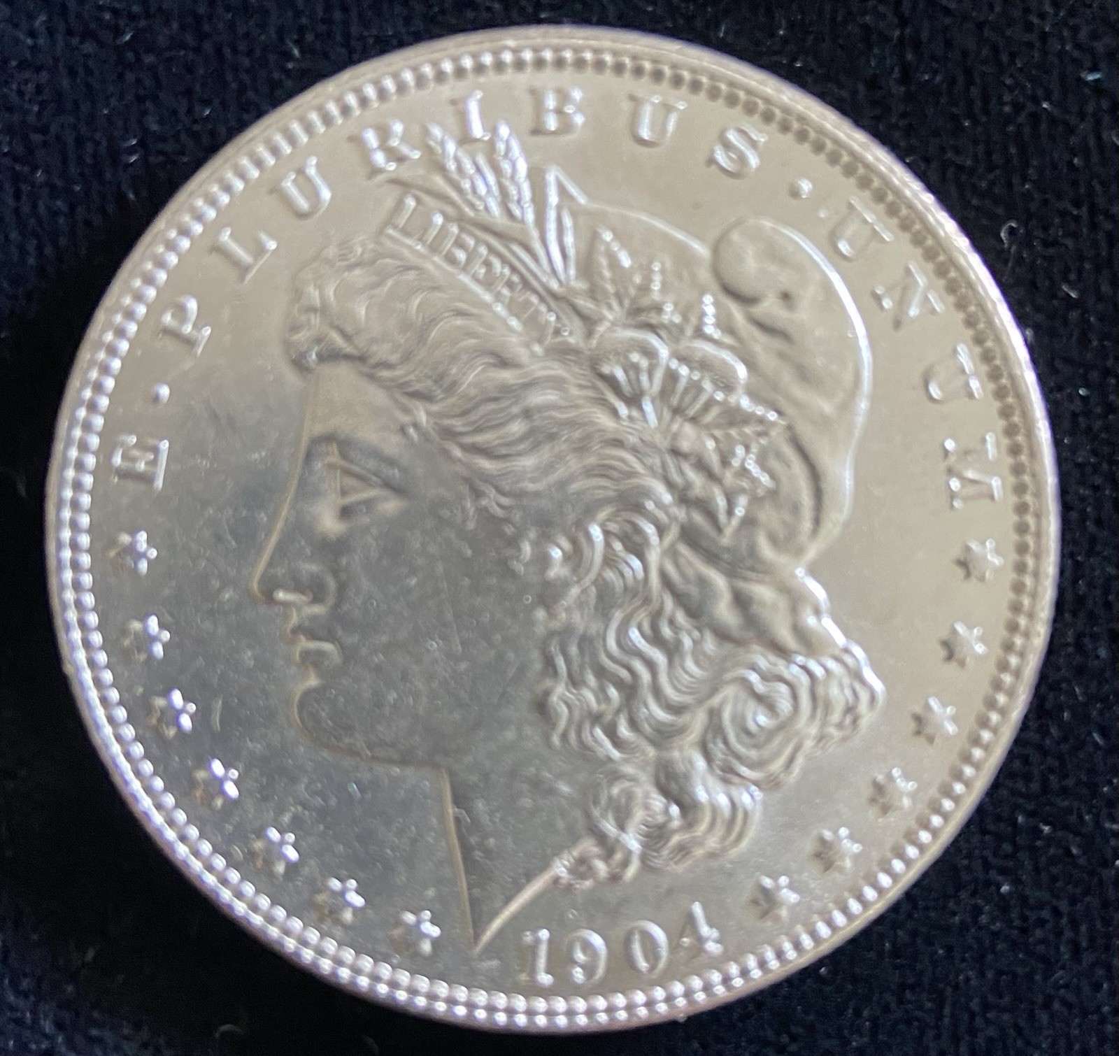 1904 O VERY HIGH GRADE MORGAN SILVER DOLLAR FROSTY WHITE CHOICE UNCIRCULATED