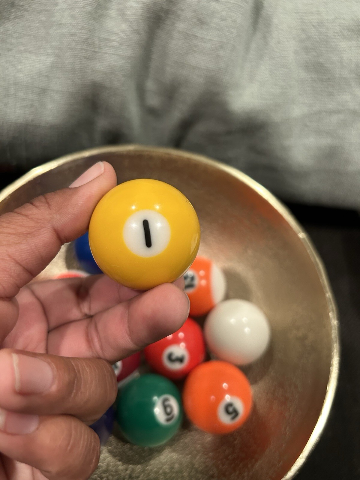 Mini Pool Balls (12 Count) Missing #7,8,12,14