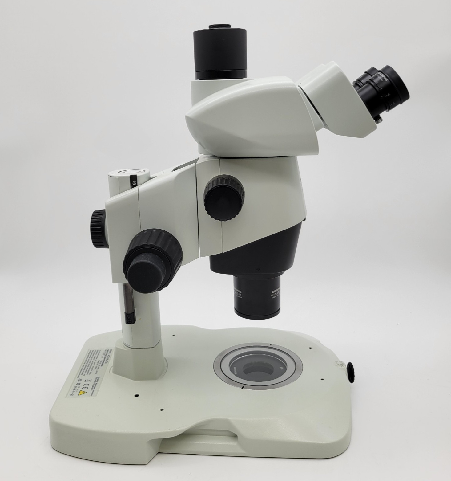 Olympus Stereo Microscope SZX10 DF with LED Transmitted Light Stand & Trinocular