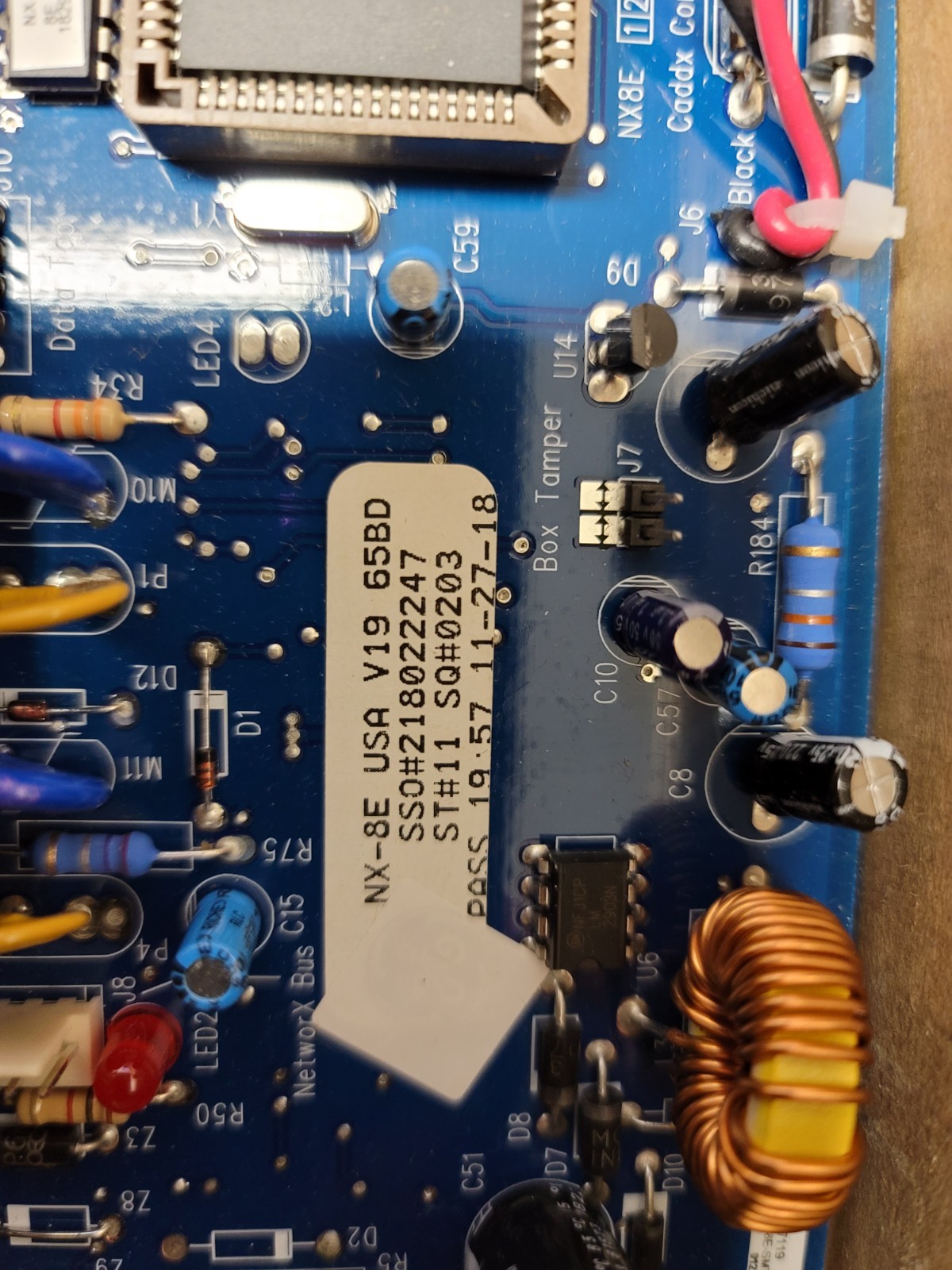 Interlogix GE Security NetworX NX-8E Alarm Control Panel Board & Enclosure NEW
