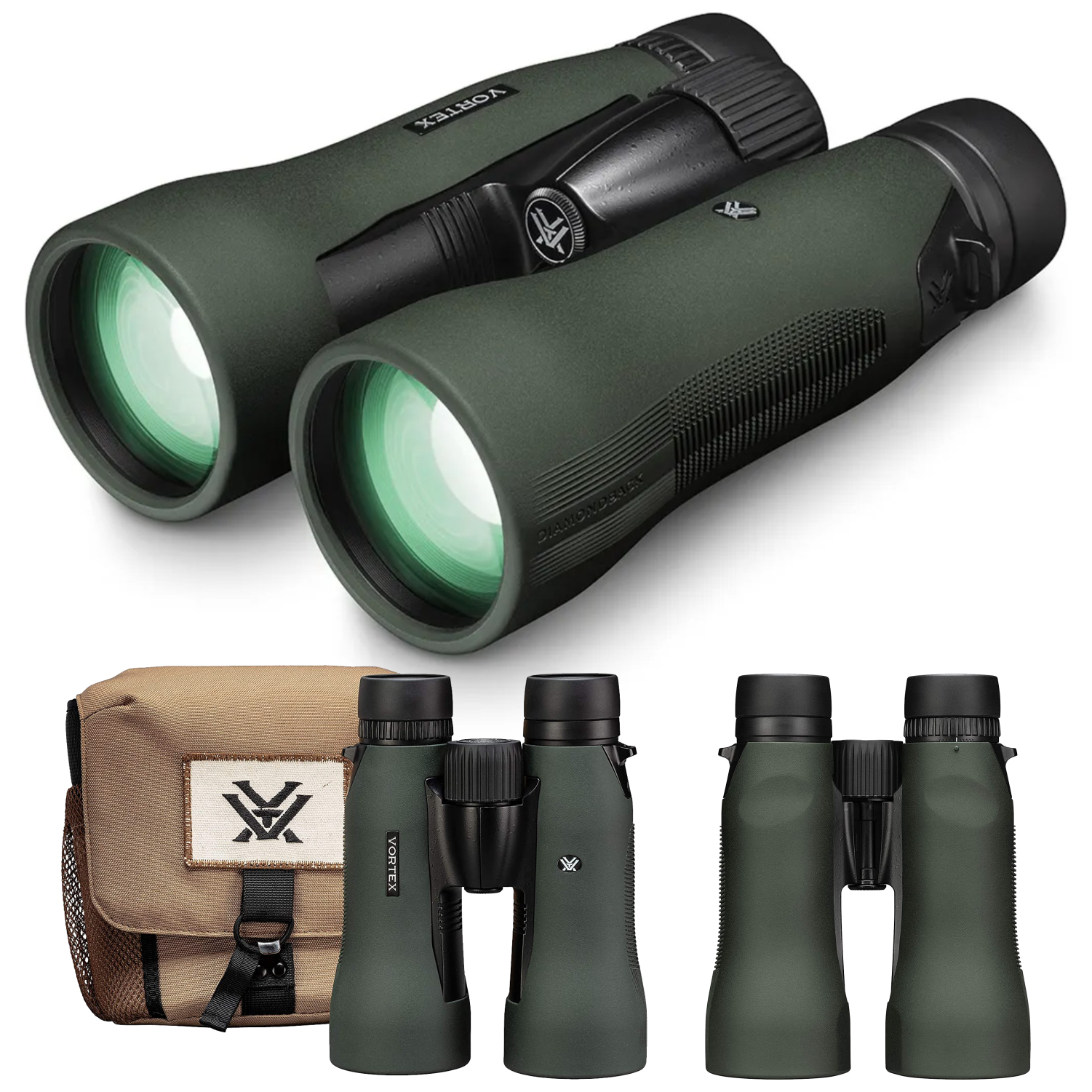 Vortex Optics DB-218 Diamondback HD 15x56 Binocular with Free Hat Bundle