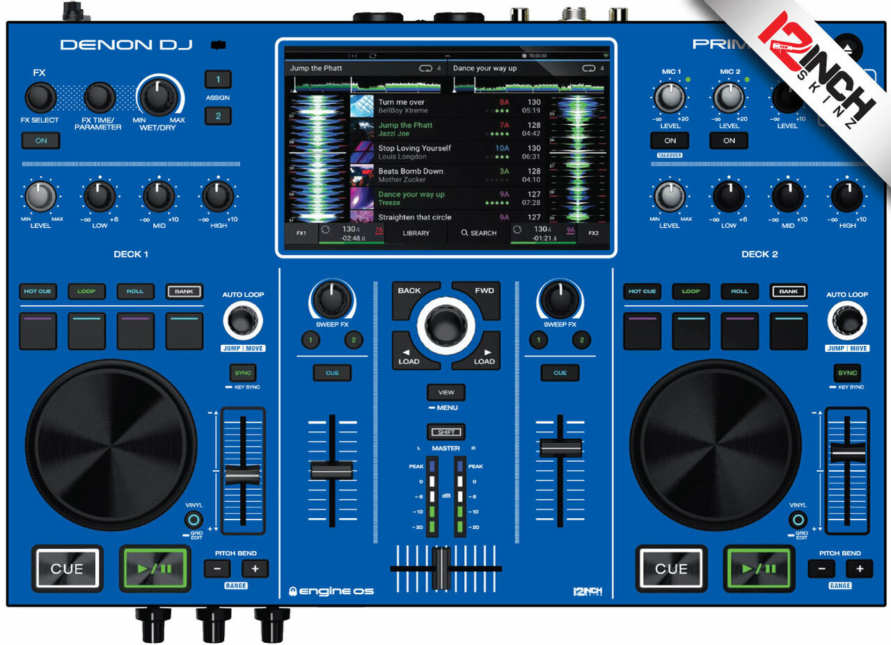 Denon Prime GO Skin - blue