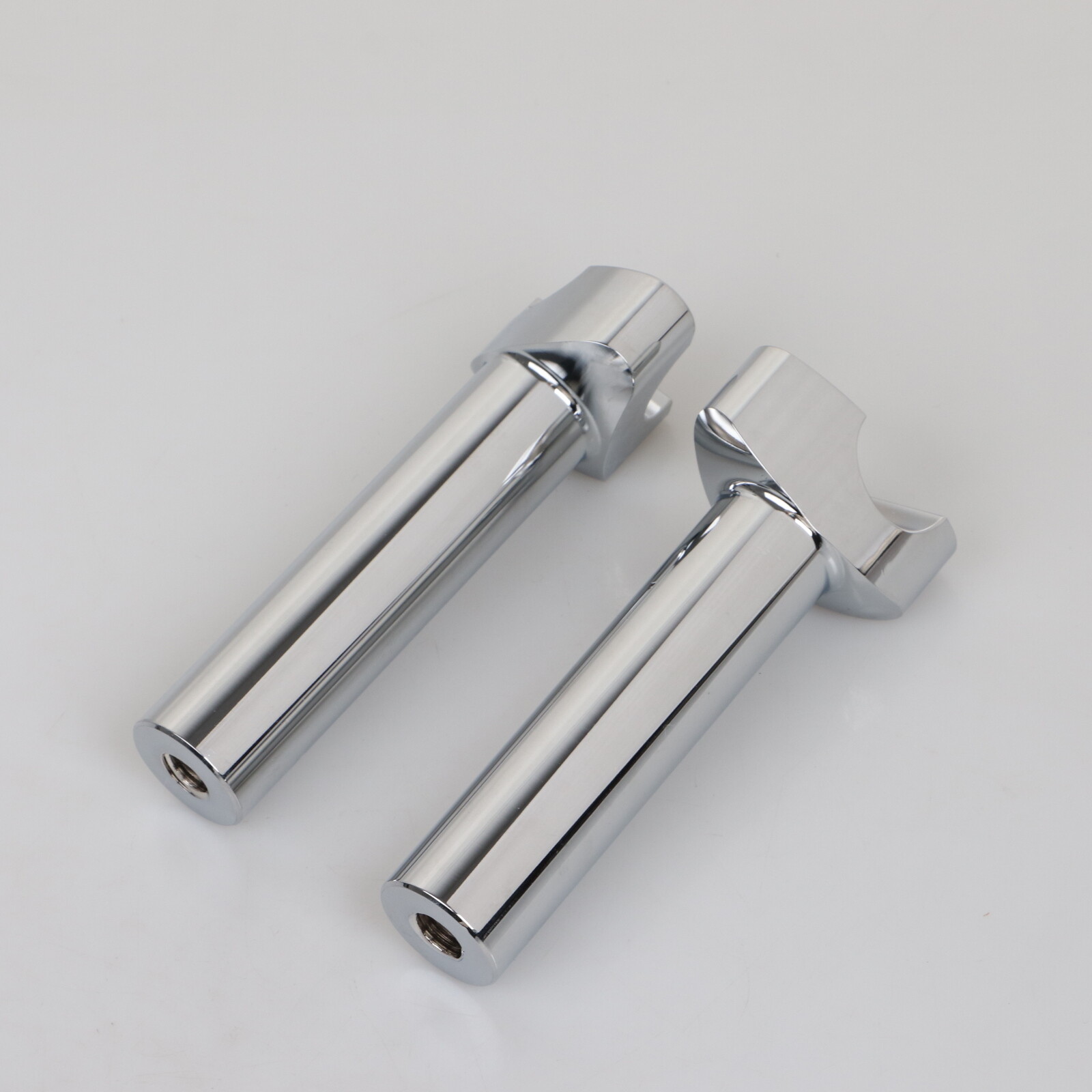 Chrome 5.5"Straight Risers 1" Handlebars For Harley Dyna Softail Road King Glide