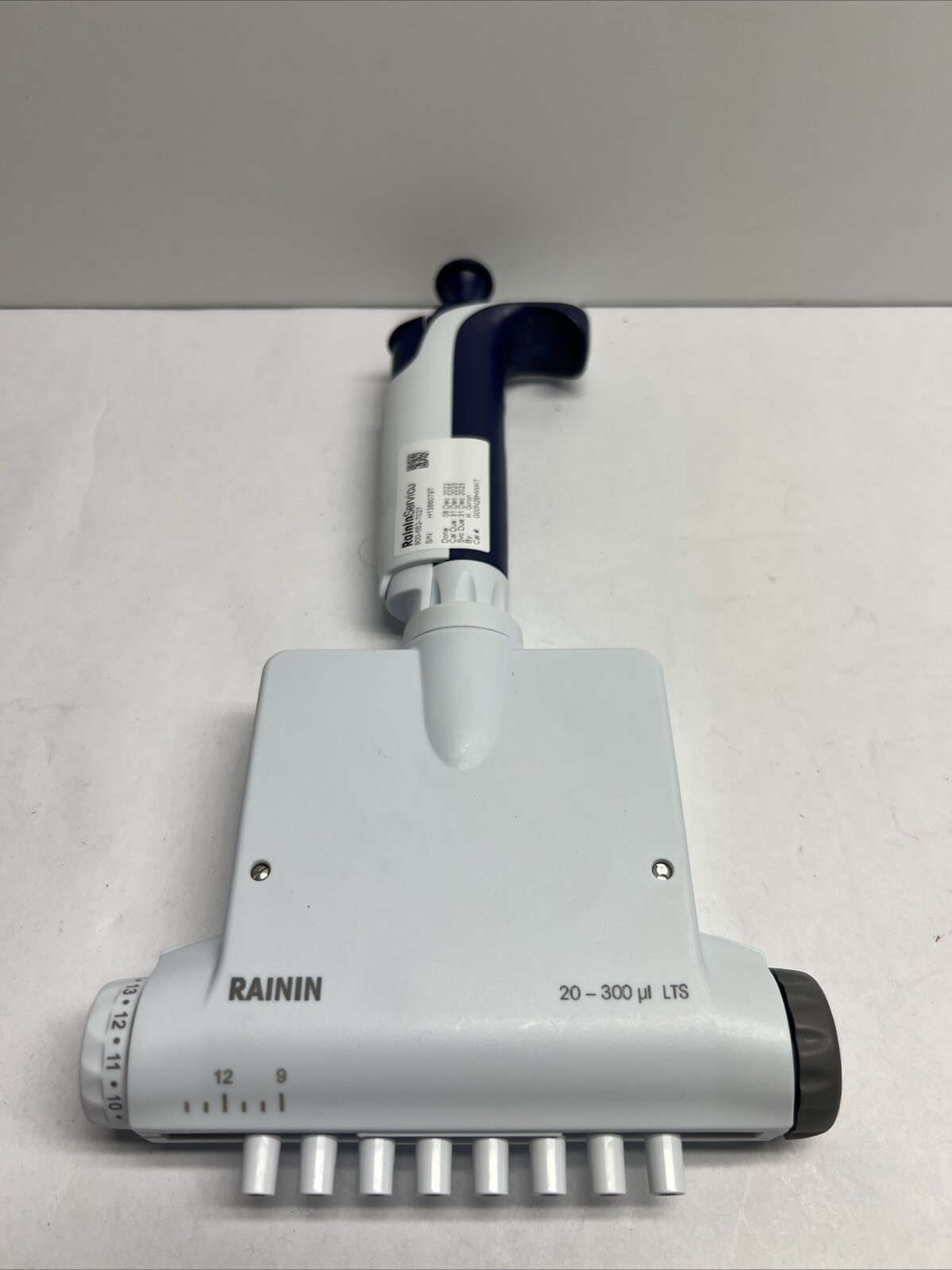 Rainin Pipet-Lite XLS ~ 8 Channel Adjustable Spacer ~ L-300XLS ~ 20-300ul LTS