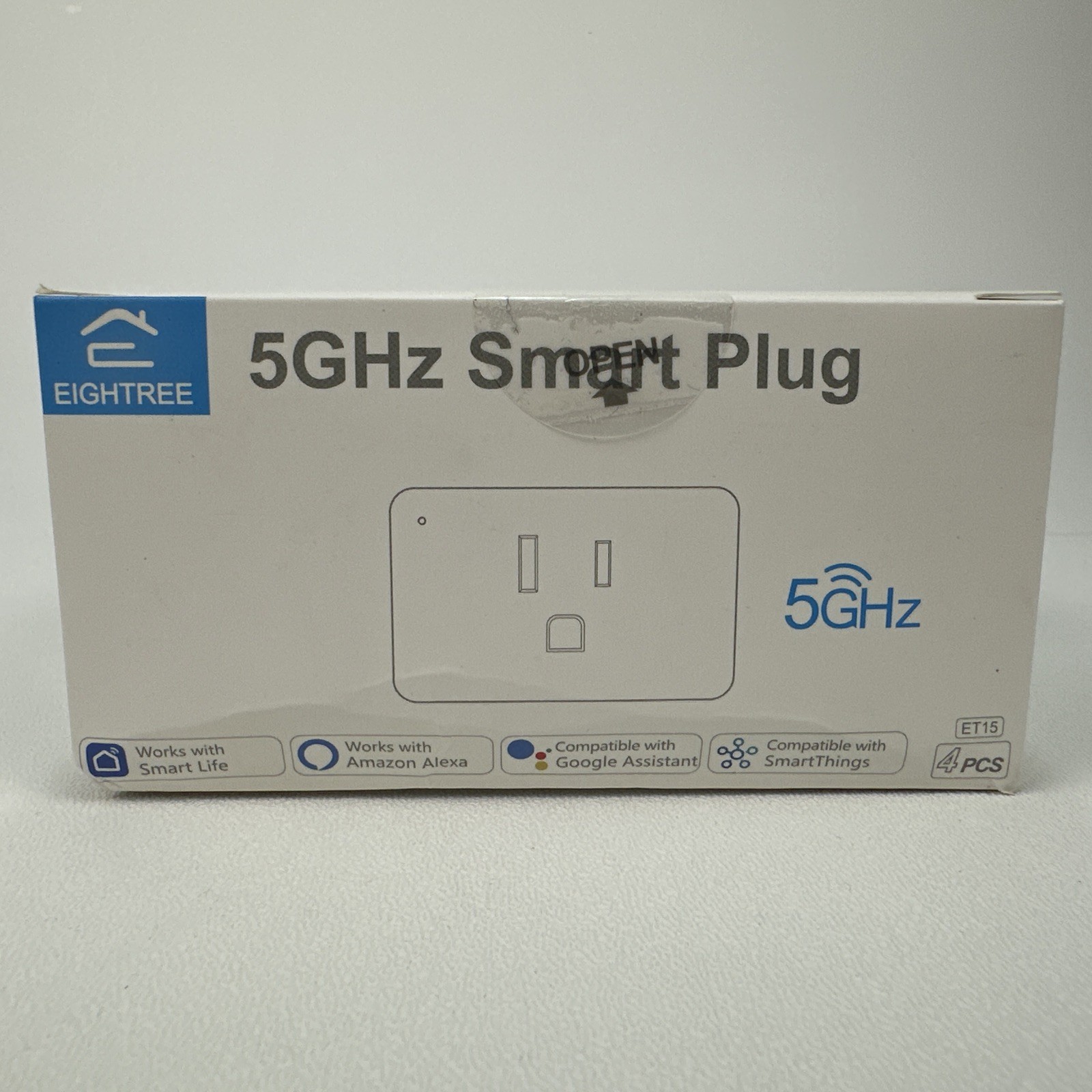 EIGHTREE X4 PACK Mini Smart Plug 5GHz & 2.4GHz Wi-Fi Comp w/Alexa & Google Home2