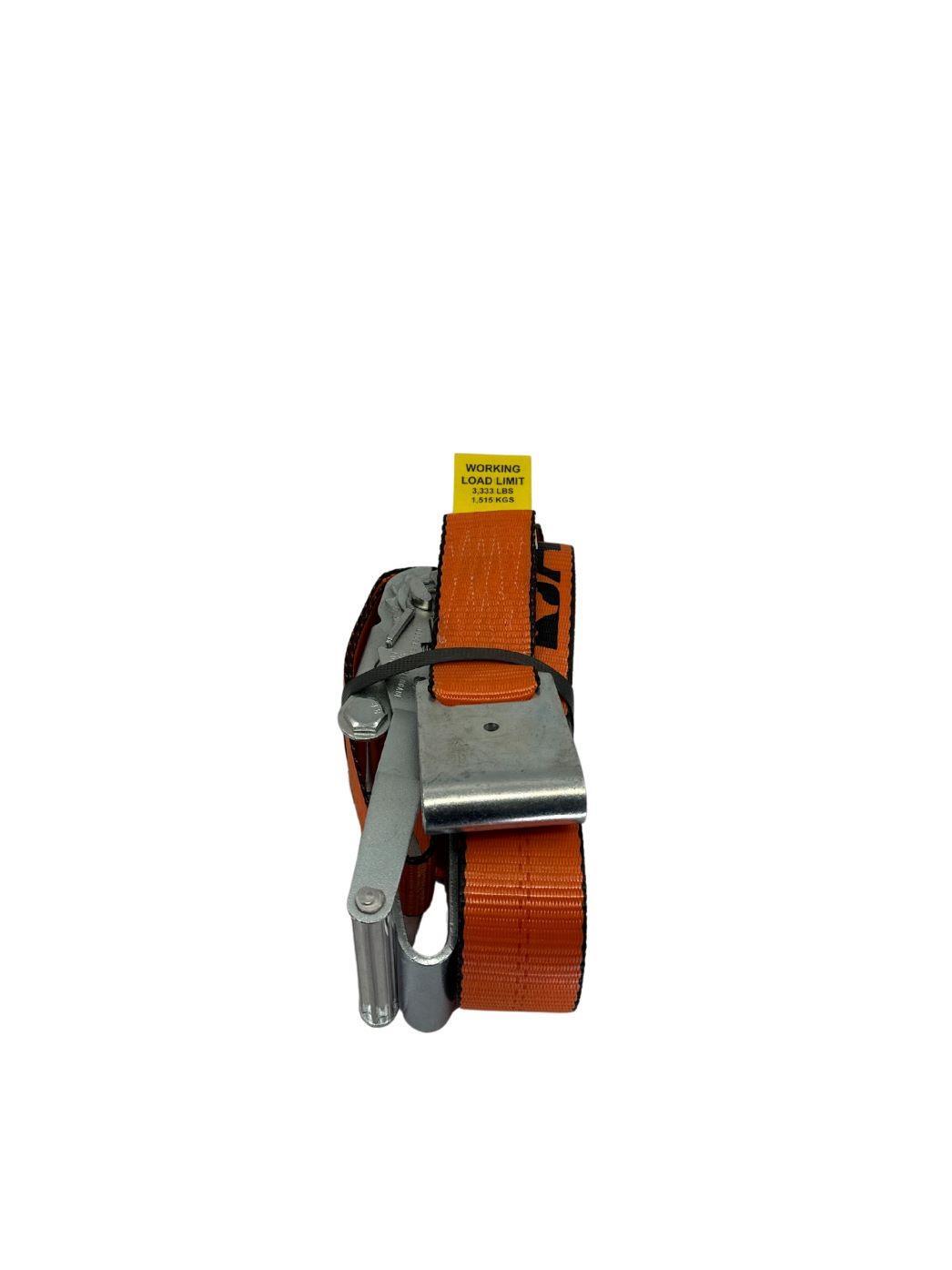 2”X27’ Heavy Duty Ratchet Strap with Flat Hook 2 Pack