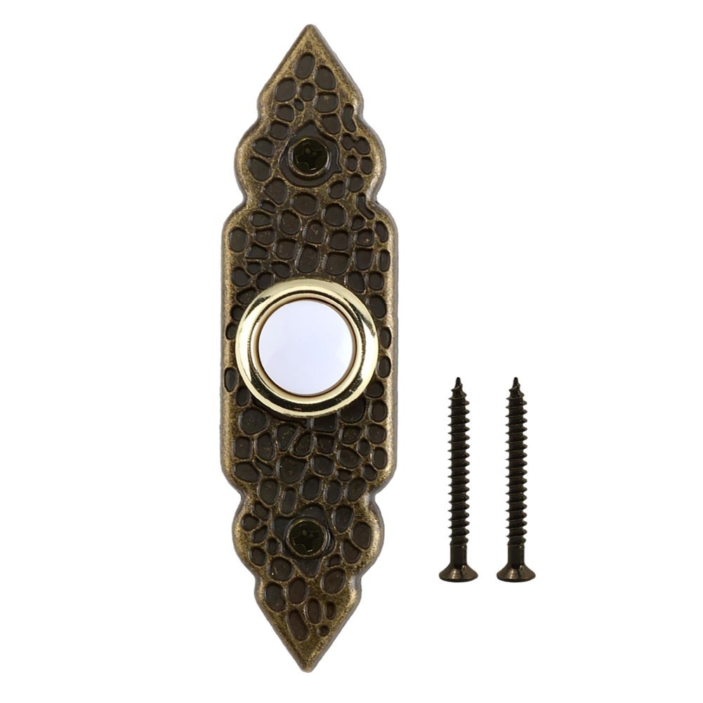 Replacement Wired Doorbell Button Bronze for Residential Commercial